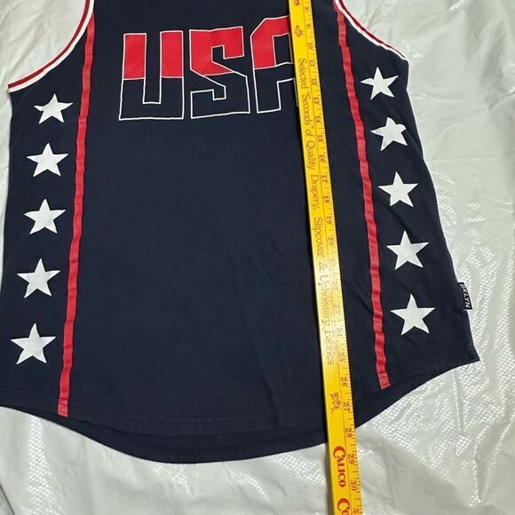 Brooklyn Cloth Blue USA Tank Top with Stars size Large - Picture 8 of 10